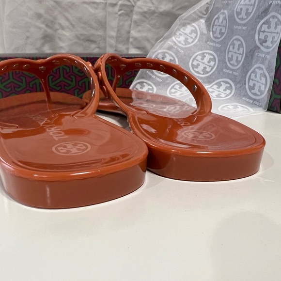 Tory Burch Women's Studded Jelly Thong Sandals - Picture 7 of 17